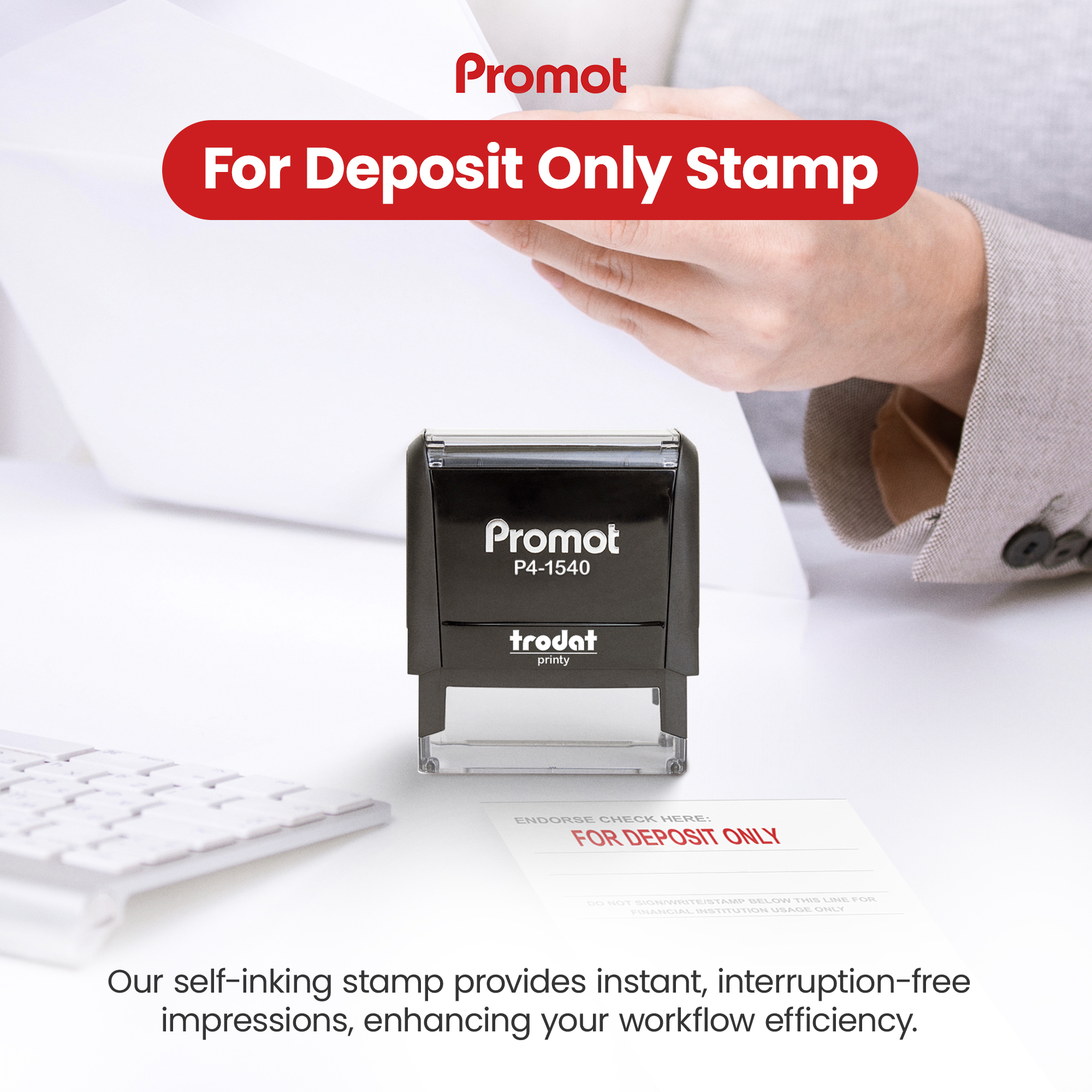 For Deposit Only Stamp (Red) hover